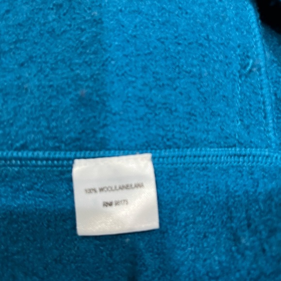 W by Worth Wool Jacket Size Small Dark Turquoise Blue - Picture 8 of 9